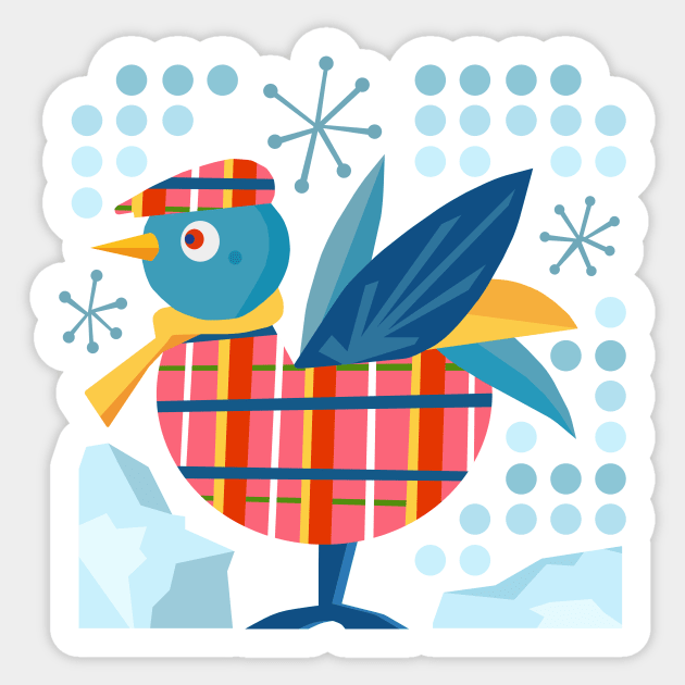 Winter Bird Sticker by AdrianaStore